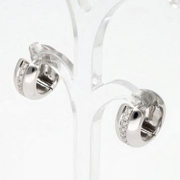 Boucles doreilles - 18 carats Or blanc Diamant (Naturelle), Nieuw
