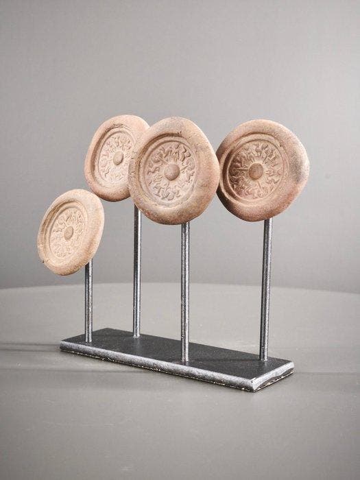 Sunga-dynastie Terracotta Kwartet van Shunga-votieve, Antiek en Kunst, Antiek | Overige Antiek