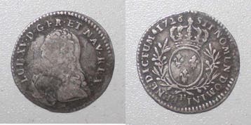 1/10 écu France Frankreich Gad 291 Louis Xv 1/10 Ecu Mit..., Postzegels en Munten, Verzenden, België