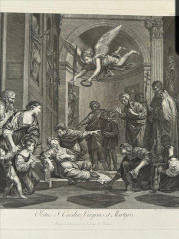Domenico Cunego (XVIII) - Obitus S. Caeciliae Virginis et