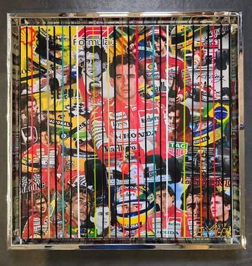 Elmago - Ayrton senna legend driver f1 codebarre (large)