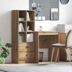 vidaXL Bureau met lade met plank met opslag 2 pcs Artisan, Verzenden, Nieuw