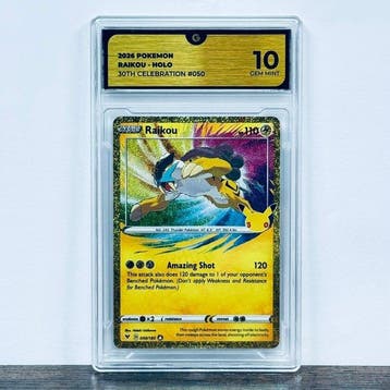 Pokémon Graded card - Raikou Holo 050 - 30th Anniversary –