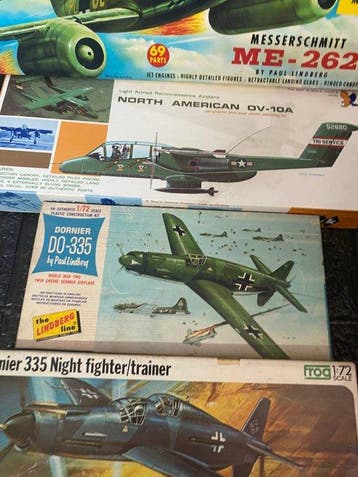 Lindberg 1:72 - Modelvliegtuig (4) - Messerschmitt ME-262;