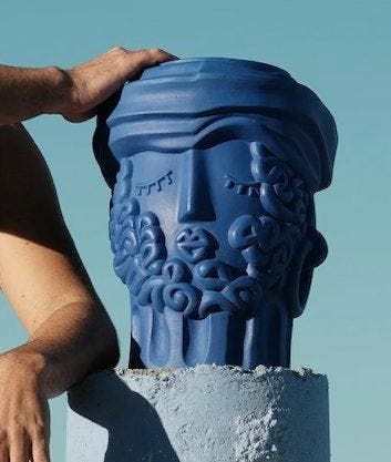 Ornement décoratif - Seletti - Magna Graecia vase en terre