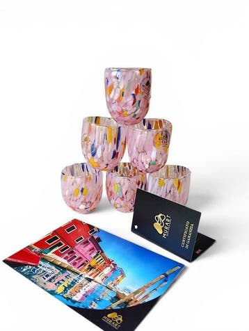 MurArt - MurArt - Drinkset (6) - Glas - Murrine Millefiori