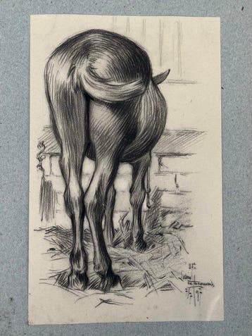 Lubin de Beauvais (1873-1917) - Cheval de dos (Vendu sans