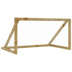 vidaXL Voetbaldoel met net 160x80x100 cm geïmpregneerd, Verzenden, Nieuw