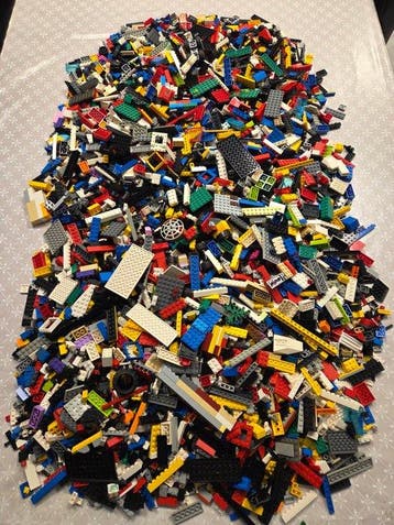 Lego Onderdelen - Grote partij lego gemengd, Nieuw