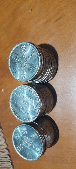 Espagne. Juan Carlos I. 100 Pesetas 1980, 38 x Coins (Sans