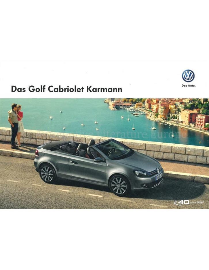 2014 VOLKSWAGEN GOLF CABRIOLET KARMANN BROCHURE DUITS, Boeken, Auto's | Folders en Tijdschriften