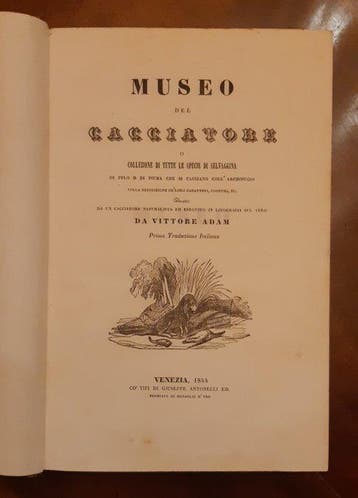 Victor Adam - Museo del cacciatore. Africa. Europa - 1841