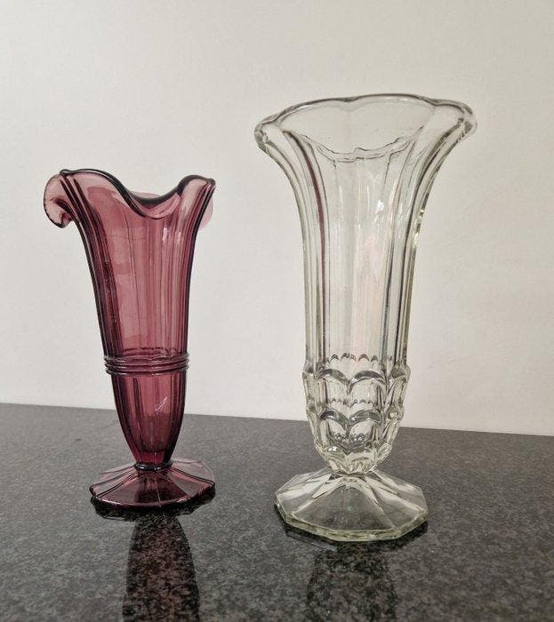 Vaas (2) - Kristal, Glas, Antiquités & Art, Curiosités & Brocante