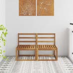 vidaXL 2 Stuk Buiten Midden Sofa Massief Acacia Hout Naturel, Verzenden