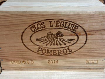 2014 Clos l’Eglise - Pomerol - 6 Flessen (0.75 liter)