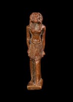 Égypte ancienne Faience Amulette de Khnum à tête de bélier, Antiquités & Art