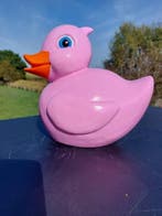 Figuur - pink bath duck - Polyresin