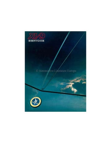 1986 BERTONE X1/9 BROCHURE ENGELS, Ophalen of Verzenden