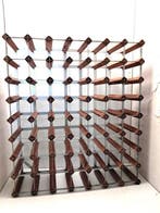 Wijnrek - Hout, Staal - 63 flessen 80 cm, Antiek en Kunst