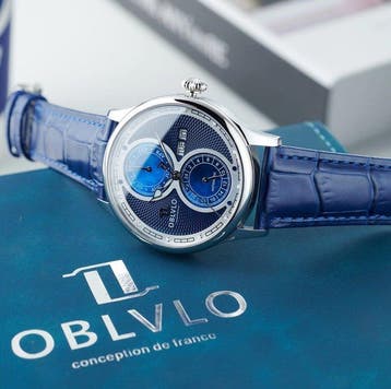 Oblvlo - Automatic - CALENDAR - Guilloché - Sapphire - Rare