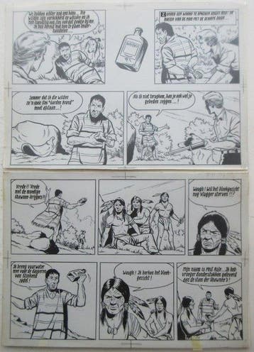 Bessy 85 - Originele pagina (p.18) - De drie vlechten - 1, Boeken, Nieuw