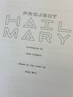 Project Hail Mary (2026) - Final Draft - Ryan Gosling -