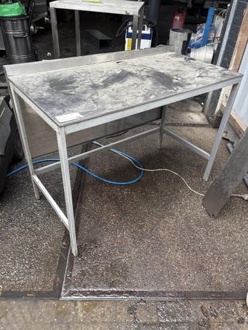 `RVS Werktafel 127x65x91cm (B x D x H) Wordt Schoongemaakt V, Ophalen of Verzenden