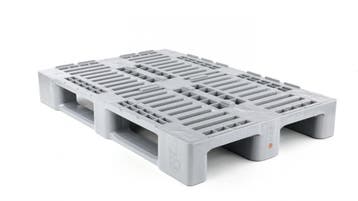 H1 hygiene pallet 1200x800mm grijs gebruikt, Ophalen of Verzenden
