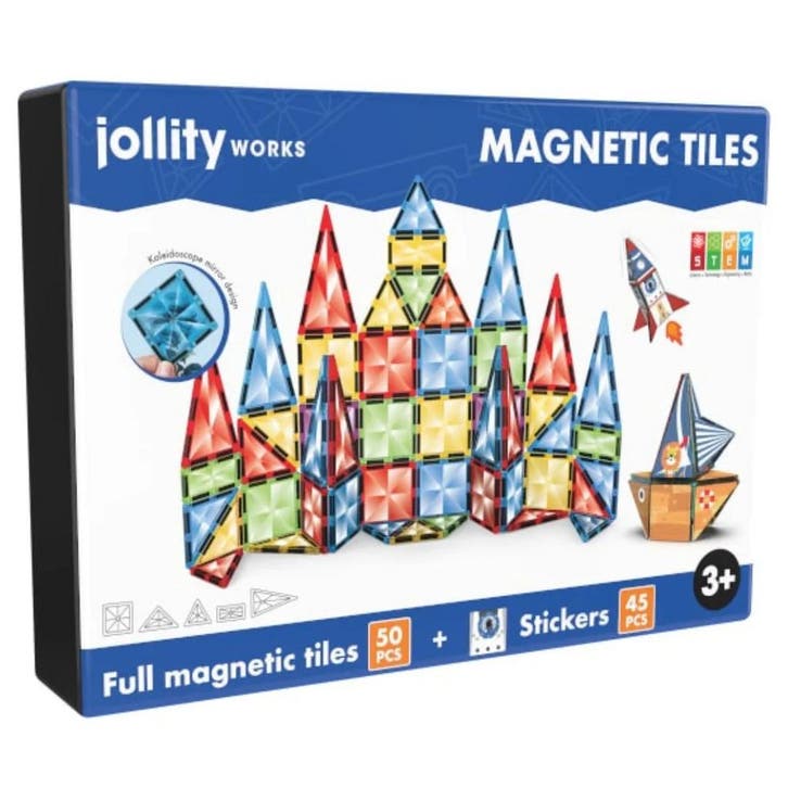 Jolly Creative Magnetic Blocks Stem 50 Pcs, Kinderen en Baby's, Speelgoed | Bouwstenen, Nieuw, Verzenden
