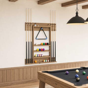 vidaXL Biljartkeu-stand Bewerkt hout 93 x 12 x 103 cm, Sport en Fitness, Verzenden, Nieuw