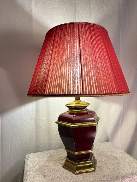 Kullmann Lampen - Lampe de table - Porcelaine, Laiton, Antiek en Kunst, Curiosa en Brocante