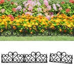 vidaXL Gazonranden 17 st 10 m polypropeen zwart, Verzenden