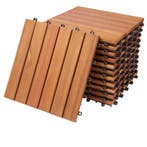 2dekans | Casaria Acacia houten tegelset van 11 stuks,, Ophalen of Verzenden, Nieuw