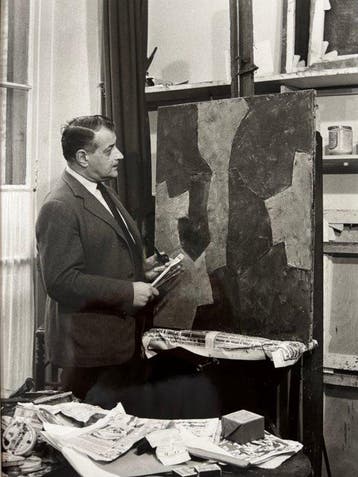 Willy Maywald (1907 - 1985) - Serge Poliakoff dans son