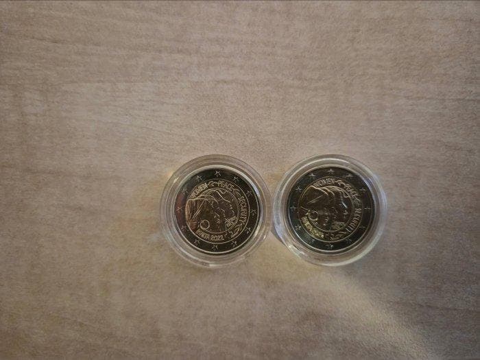 Malta. 2 Euro 2022 UN Resolution on Women (2 stuks), Timbres & Monnaies, Monnaies | Europe | Monnaies non-euro