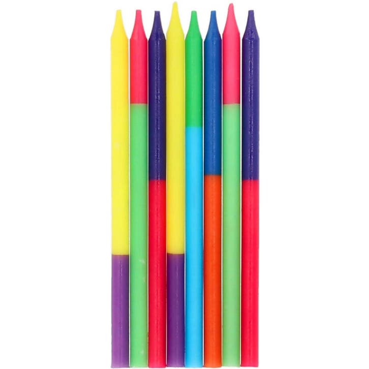 Gekleurde Kaarsen 8st, Hobby & Loisirs créatifs, Articles de fête, Envoi