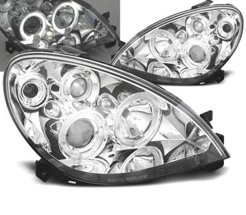 PHARES POUR CITROEN XSARA 99-04 ANGEL EYES FOND CHROMÉ, Autos : Pièces & Accessoires, Verzenden