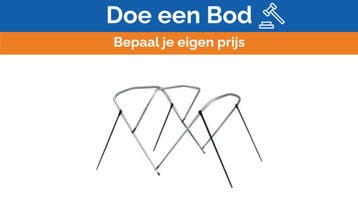 Bieden: Carvers 3 bow 54 x 67 to 72 inch aluminium bimini f, Ophalen of Verzenden, Nieuw