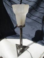 Müller Frères - Lampe - Art Déco. Tulipe verre signée, Antiquités & Art