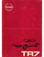 1980 TRIUMPH TR7 WERKPLAATSHANDBOEK ENGELS