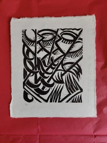 Otto Möller (1883 - 1964) - woodcut