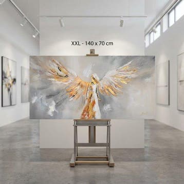 Monika Spiewak - Angel - Oil Painting Stretched On The Frame