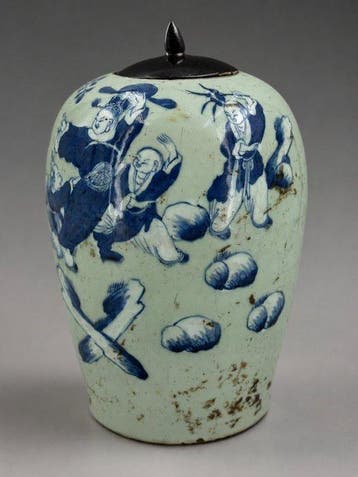 Vaas - Porselein - China - Qing Dynastie (1644-1911) - pot
