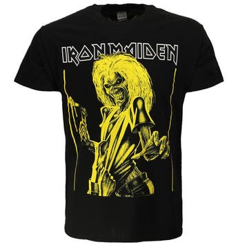 Iron Maiden Killers Yellow Flyer T-Shirt, Nieuw