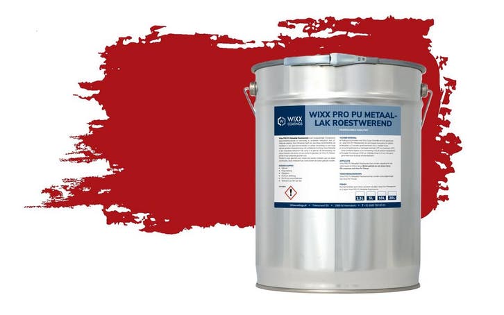 Wixx PRO PU Metaallak Roestwerend RAL 3020 | Verkeersrood, Doe-het-zelf en Bouw, Verf, Beits en Lak, Nieuw, Verzenden