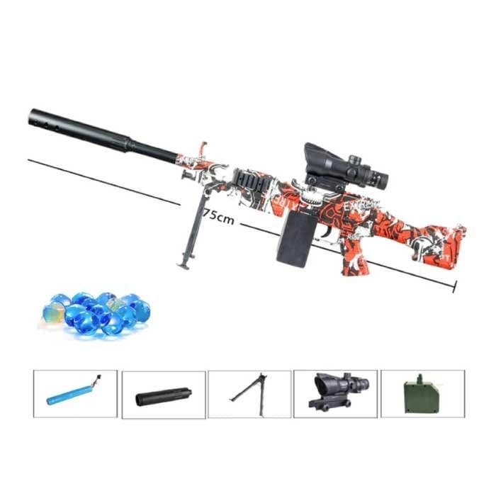 Elektrische Gel Blaster met 10.000 Balletjes - M249 Model, Enfants & Bébés, Jouets | Autre, Envoi