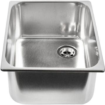 Inbouw Wasbak Rechthoekig 360x260x150mm Rvs, Ophalen of Verzenden, Nieuw