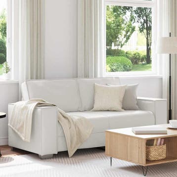 vidaXL Loveseat Wit 180 cm Kunstleer, Verzenden, Nieuw