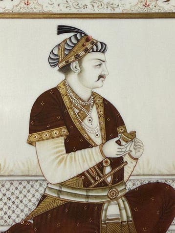 Portret van Prins Ali Gohar - Been - India - 19e eeuw -, Antiek en Kunst