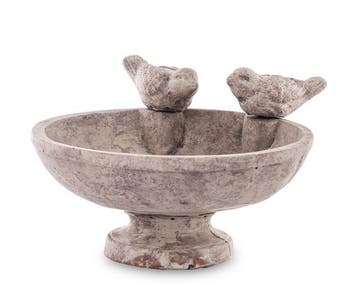 Vasque pour oiseaux - Béton - Mangeoire pour oiseaux